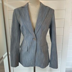 Ramy Brook Blue Pinstripe Blazer